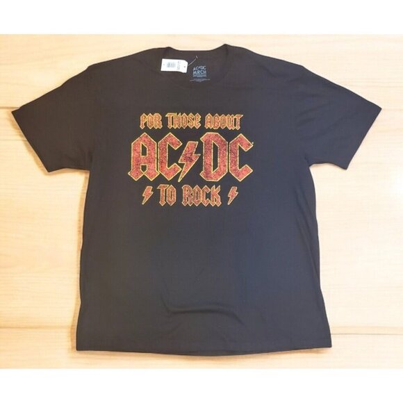 AC/DC Tshirt Men's Sz XL 'For Those About To‎ Rock' Officially Licensed B… - Picture 1 of 5